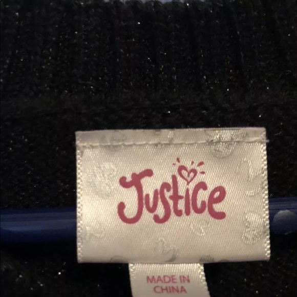 Girls justice I love Santa sweater size 10 - Picture 2 of 3